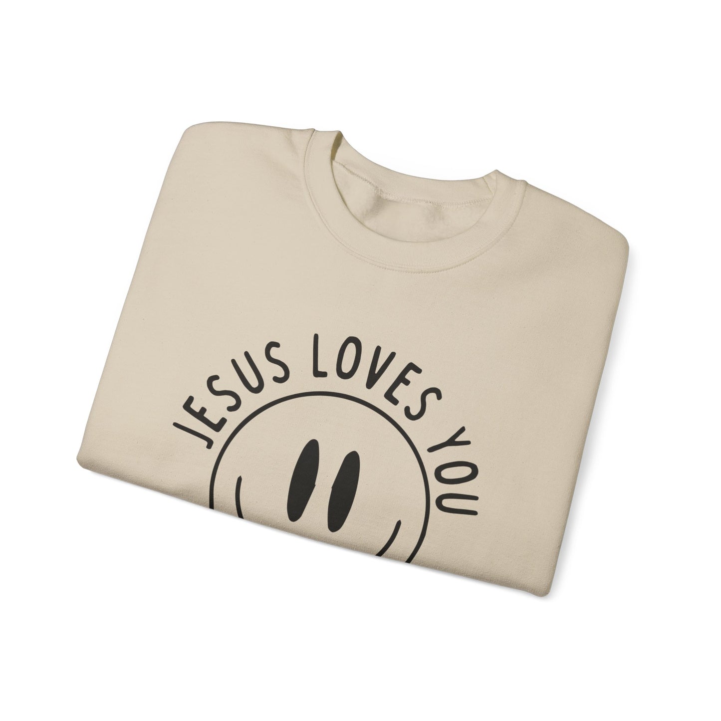 Jesus Loves You Smiley Sweatshirt