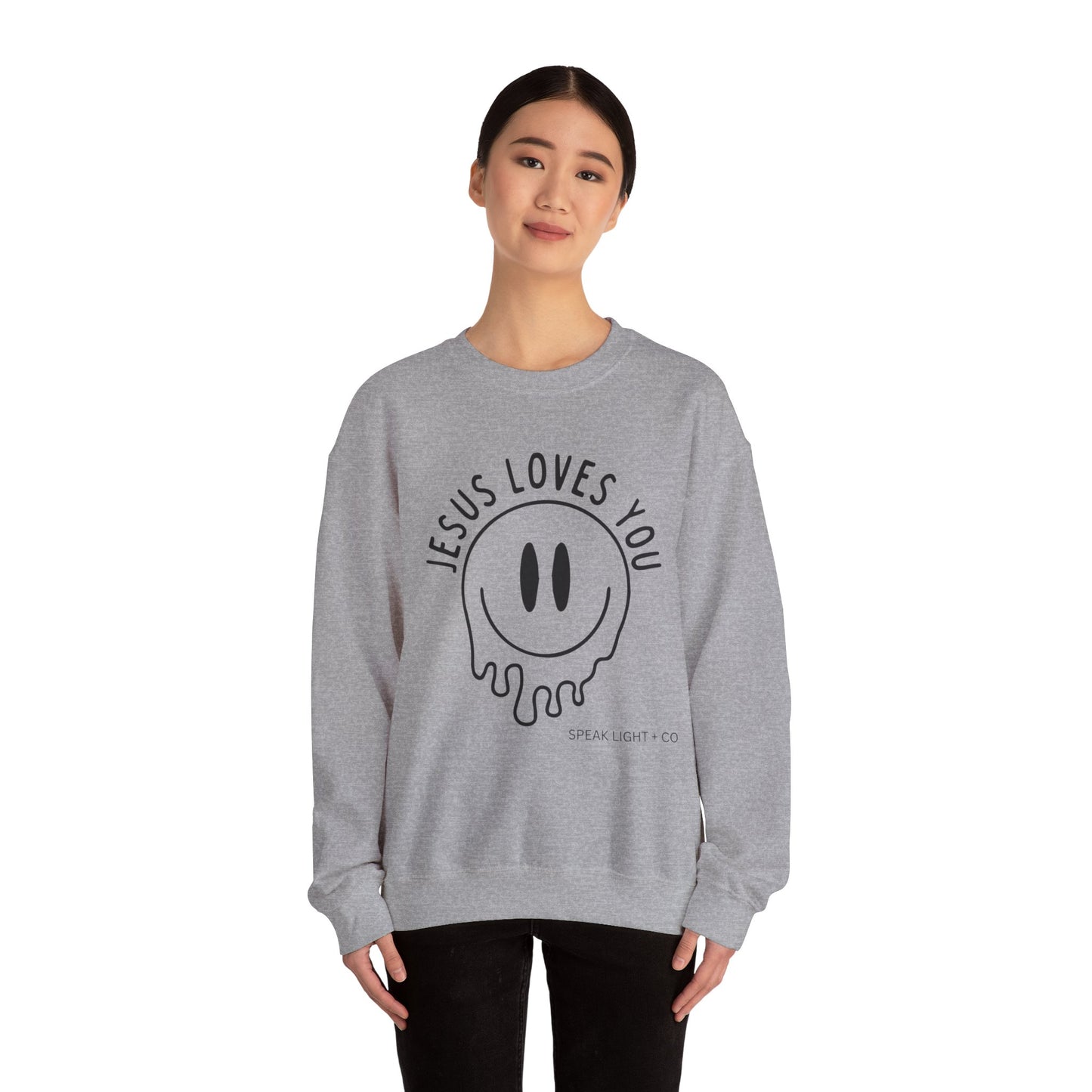 Jesus Loves You Smiley Sweatshirt