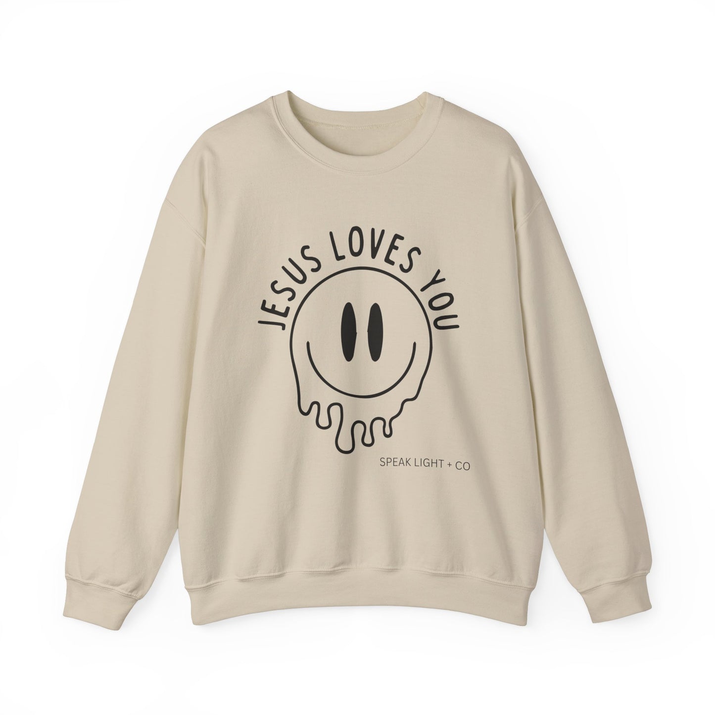 Jesus Loves You Smiley Sweatshirt