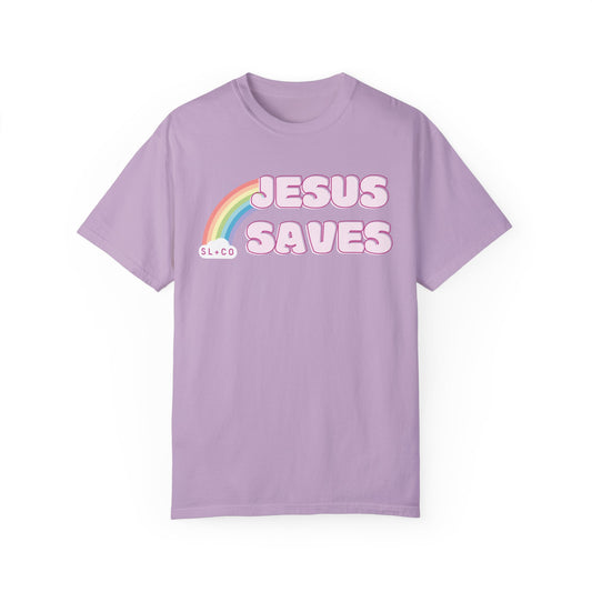 Jesus Saves Rainbow Tee