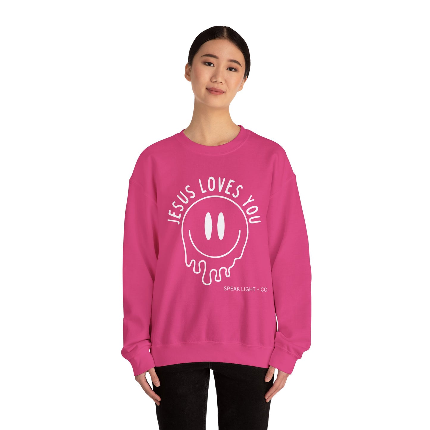 Jesus Loves You Smiley Sweatshirt