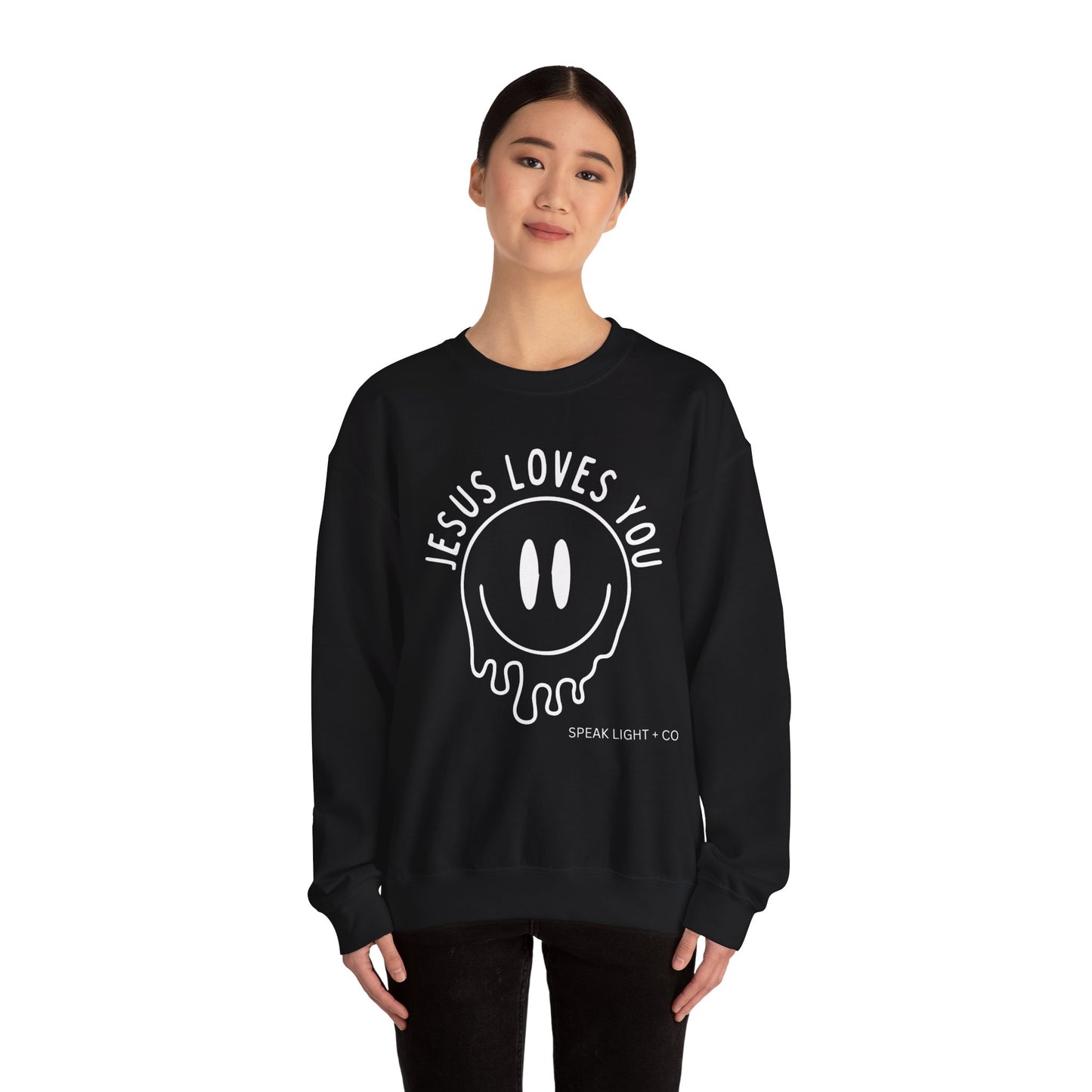 Jesus Loves You Smiley Sweatshirt