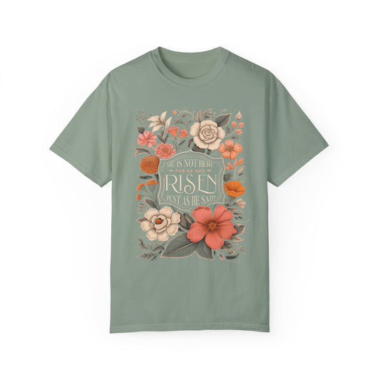 He is Risen Floral Tee