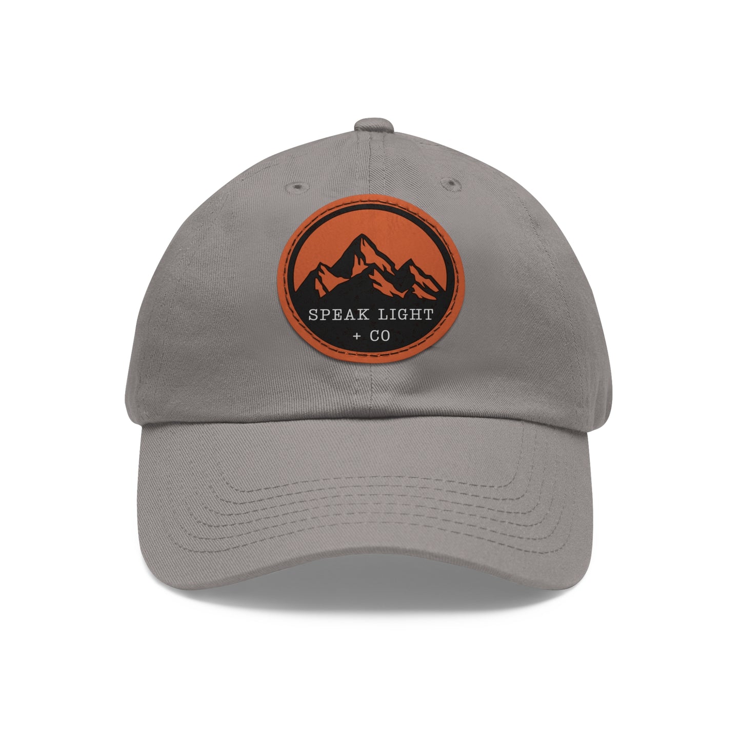 Mountain Leather Patch Dad Hat