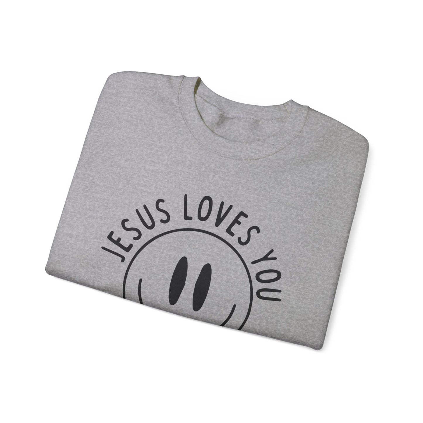 Jesus Loves You Smiley Sweatshirt